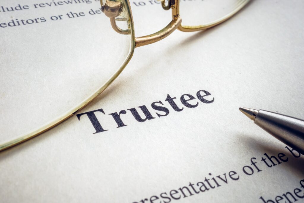 Serving as a trustee